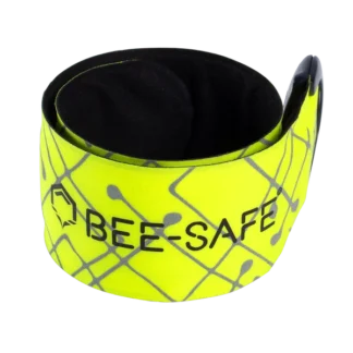 Bee-Safe | Led Click Band USB | Neon geel